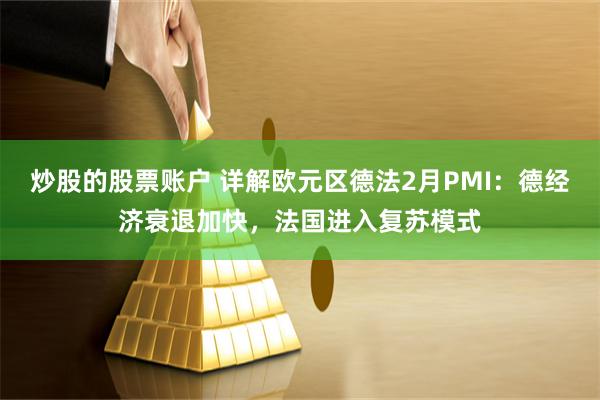 炒股的股票账户 详解欧元区德法2月PMI：德经济衰退加快，法国进入复苏模式